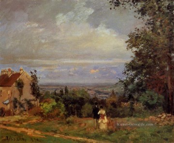 Camille Pissarro Werke - Landschaft in der Nähe von Louveciennes 1870 Camille Pissarro